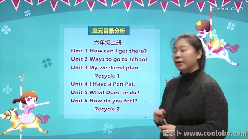 【人教版】小学六年级英语上册视频课程【含同步音频测试试卷】